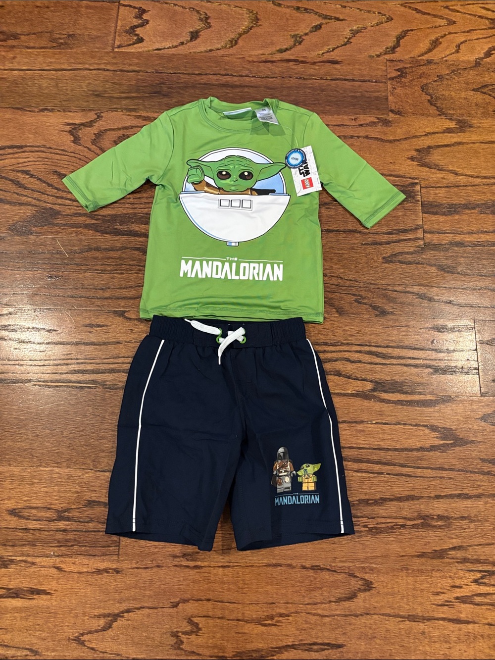 Lego Kids Swim Set The Mandalorian Green and Navy
